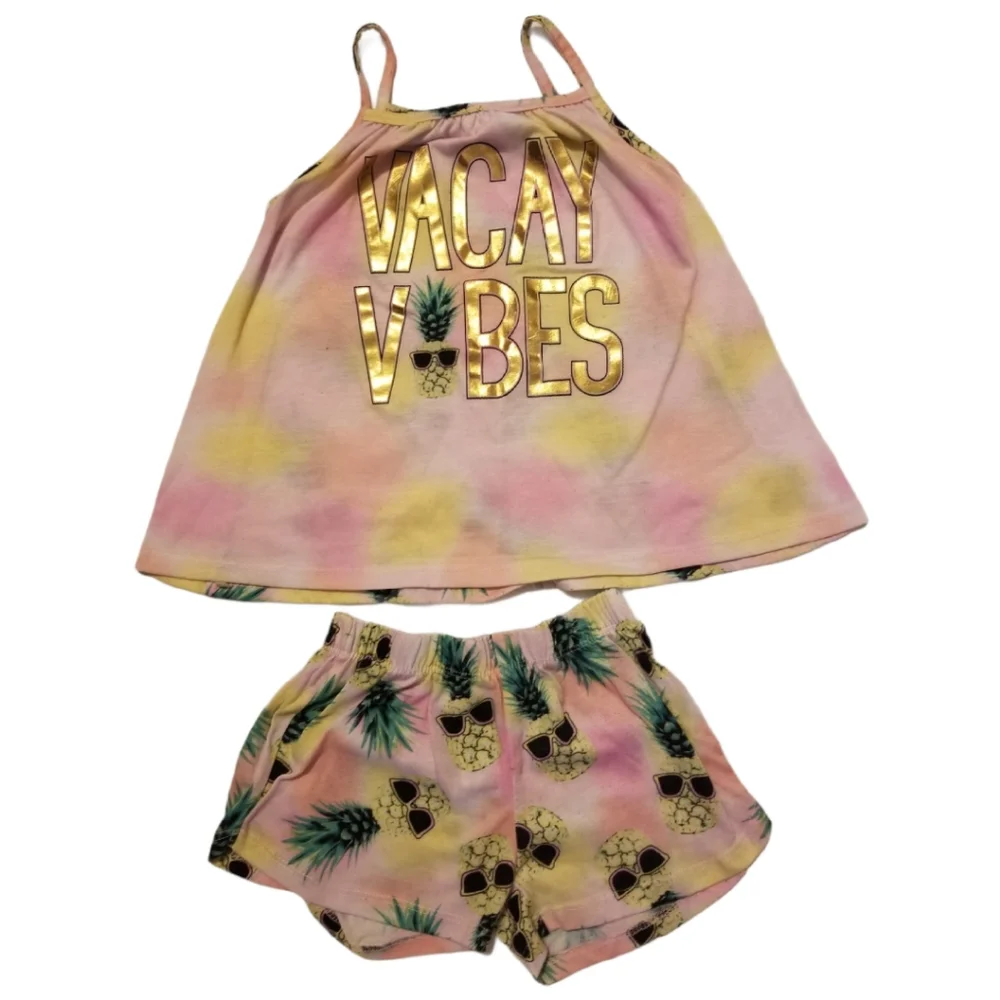 The Children's Place Pineapple Sleepwear Set XS/4